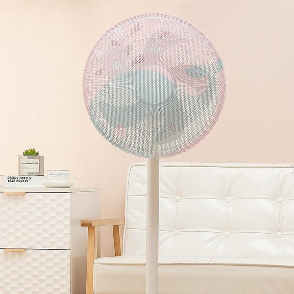 18 Inch Cartoon Children's Electric Fan With All Inclusive Mesh Protection Net And Anti Pinch Hand Cover Little Gray Wolf Portable Fans