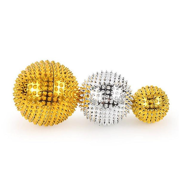 2 In 1 Magnetic Massage Ball For Muscle Relaxation 4.7Cm Gold Massagers