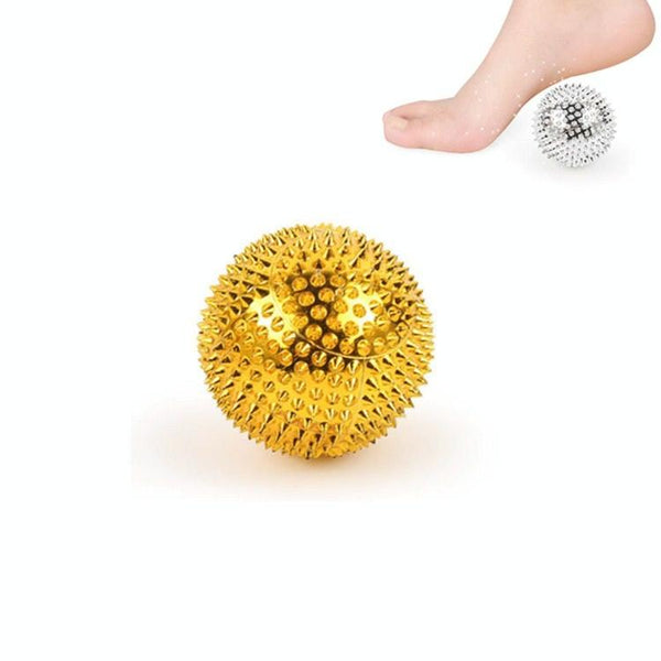 2 In 1 Magnetic Massage Ball For Muscle Relaxation 4.7Cm Gold Massagers