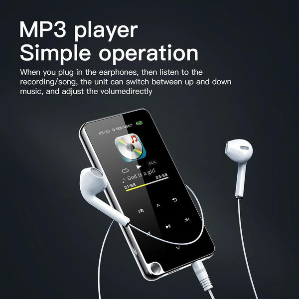 Bluetooth Mp3 Player 8Gb Capacity Black Ipods & Mp3 Players