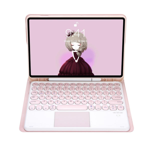 Detachable Bluetooth Keyboard Leather Case For Ipad Pro 11 Touch Control Skin Texture Candy Colour Black Eda001493802a Cases Covers Keyboard Folios