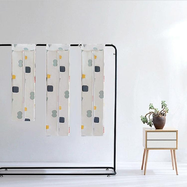 Large 3D Hanger Pocket Wardrobe With Dust Cover Geometry Garment Bags