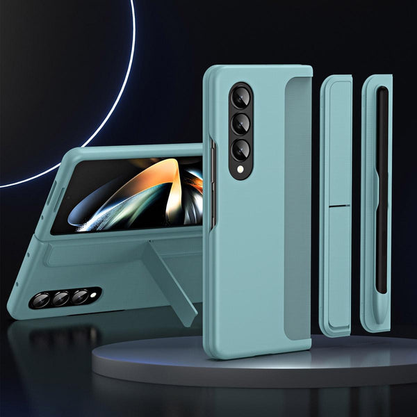 For Samsung Galaxy Z Fold4 5G Detachable Pen & Phone Case 2 In Green Cases Covers & Skins