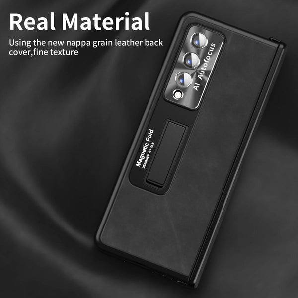 For Samsung Galaxy Z Fold4 5G Napa Texture All In One Phone Case White Cases Covers & Skins