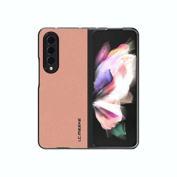 For Samsung Galaxy Z Fold4 5G Leather Shockproof Case Pink Cases Covers & Skins