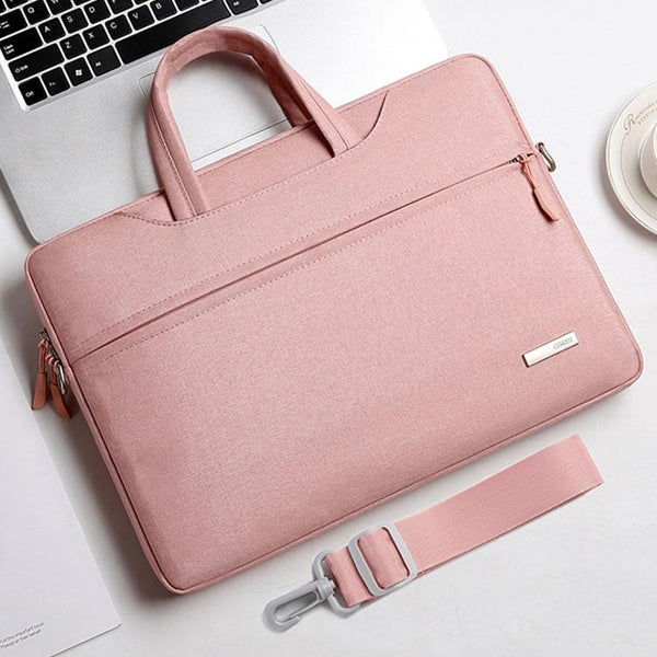 12 Inch Inner Bag With Shoulder Strap For Handbag Or Laptop Pink Laptop Cases & Bags