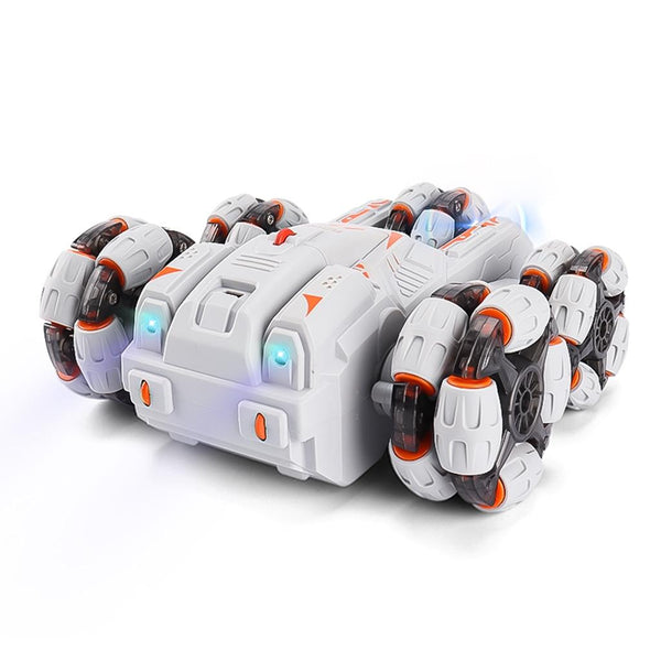 360 Degree Swing Arm Rc Car Double Control 2.4G Multifunctional Five Wheeled Black Rc Model Vehicles