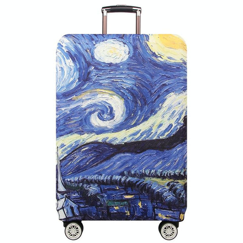 Wear Resistant Dust Proof Luggage Compartment Protective Cover Size M Starry Sky Other Luggage
