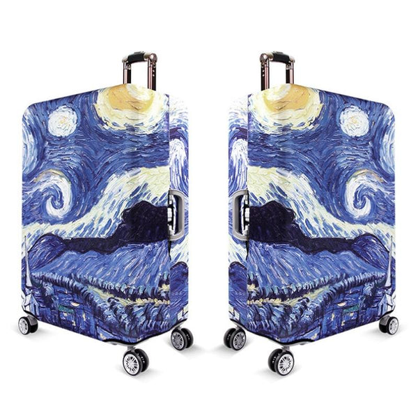 Wear Resistant Dust Proof Luggage Compartment Protective Cover Size M Starry Sky Other Luggage