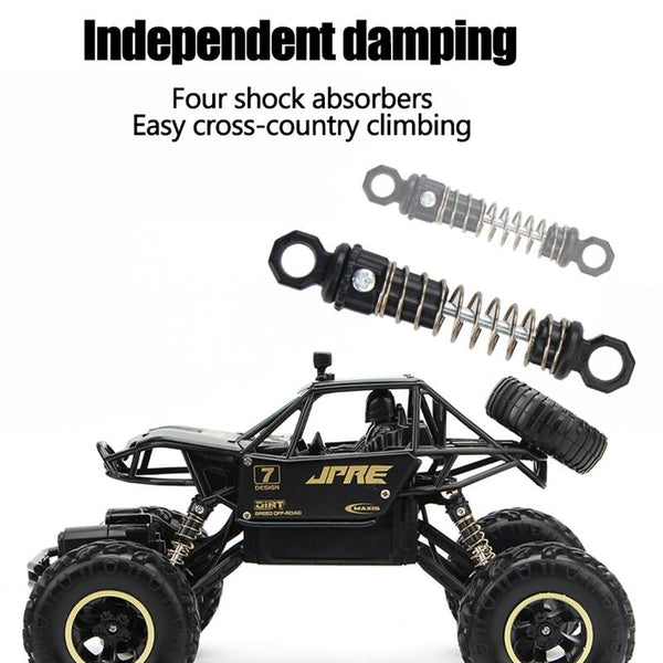 Off Road Climbing Car With 2.4Ghz Remote Control And Double Motors Black Rc Model Vehicles