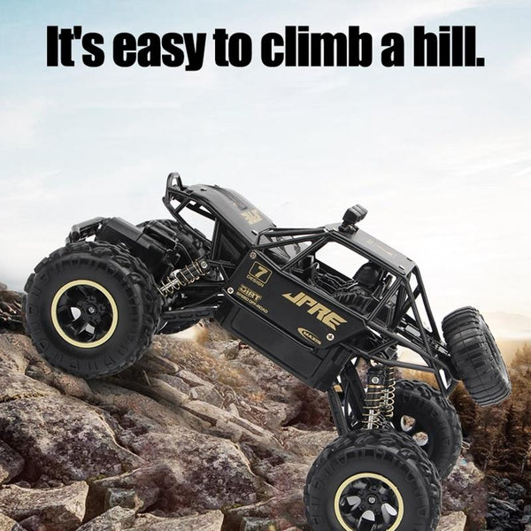 Off Road Climbing Car With 2.4Ghz Remote Control And Double Motors Black Rc Model Vehicles