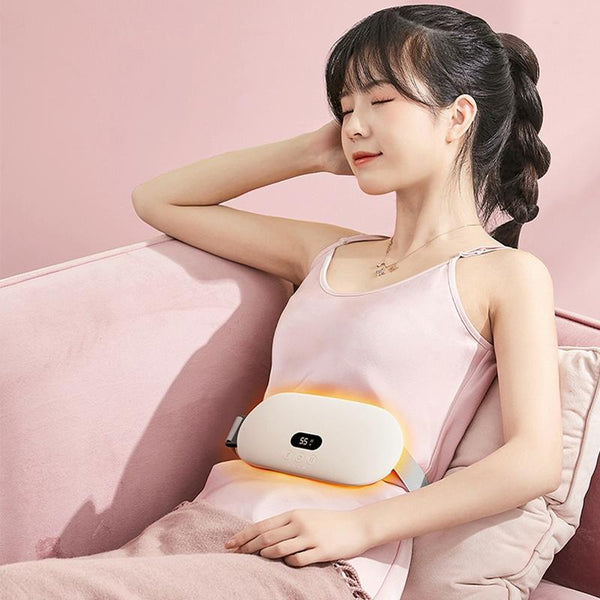 Smart Massage Belt For Abdomen & Waist Electric Warm Pink 4000Mah Massagers
