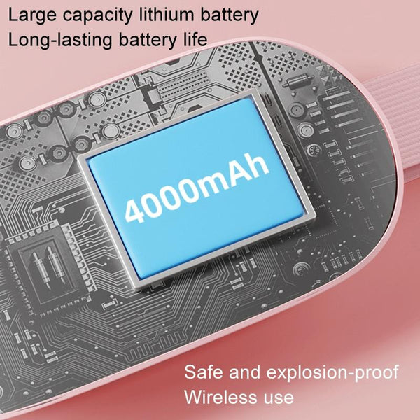 Smart Massage Belt For Abdomen & Waist Electric Warm Pink 4000Mah Massagers