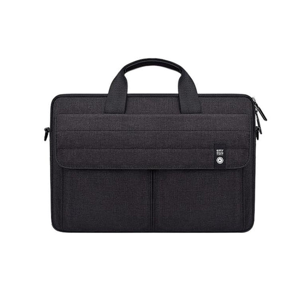14.1 Inch Laptop Carrying Bag With Shoulder Strap Handheld Briefcase Style Black Laptop Cases & Bags