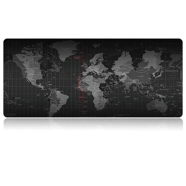 Large Anti Slip World Map Mouse Pad 60 X 30Cm Mouse Pads & Wrist Rests