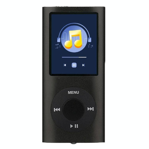 1.8 Inch Metal Mp4 Player + 16G Tf Card Earphone Cable Black With Earphone+Cable Ipods & Mp3 Players