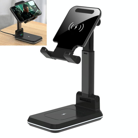 2 In 1 Wireless Charging Stand Double Charge Black Chargers & Cradles