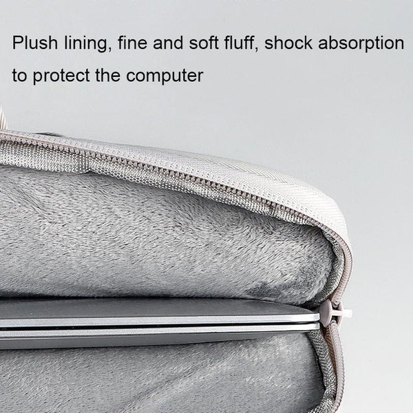 15.6 Inch Waterproof Laptop Bag Wearable Creamy White Laptop Cases & Bags