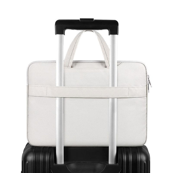 15.6 Inch Waterproof Laptop Bag Wearable Creamy White Laptop Cases & Bags