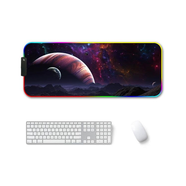 Rgb Non Slip Mouse Pad With Thermal Transfer Vast Starry Sky Mouse Pads & Wrist Rests