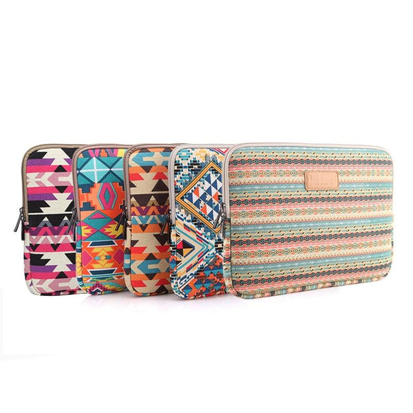 13 Inch Lingge Laptop Liner Bag Pattern Design Green Diamond Lattice Laptop Cases & Bags