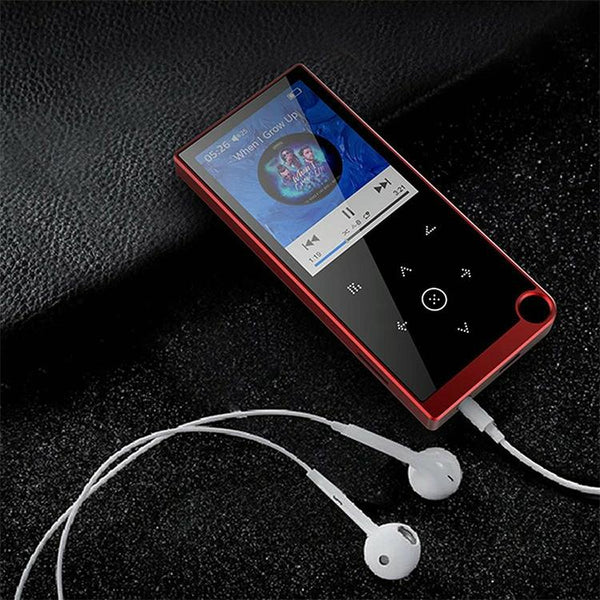 2.4 Inch Touch Mp4 / Mp3 Player 16Gb Memory E Book Alarm Timer No Bluetooth Red Ipods & Mp3 Players