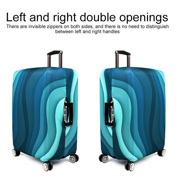 Protective Elastic Luggage Covers 25 28 Inch Resistant To Abrasion And Dust Green Ripple Other Luggage