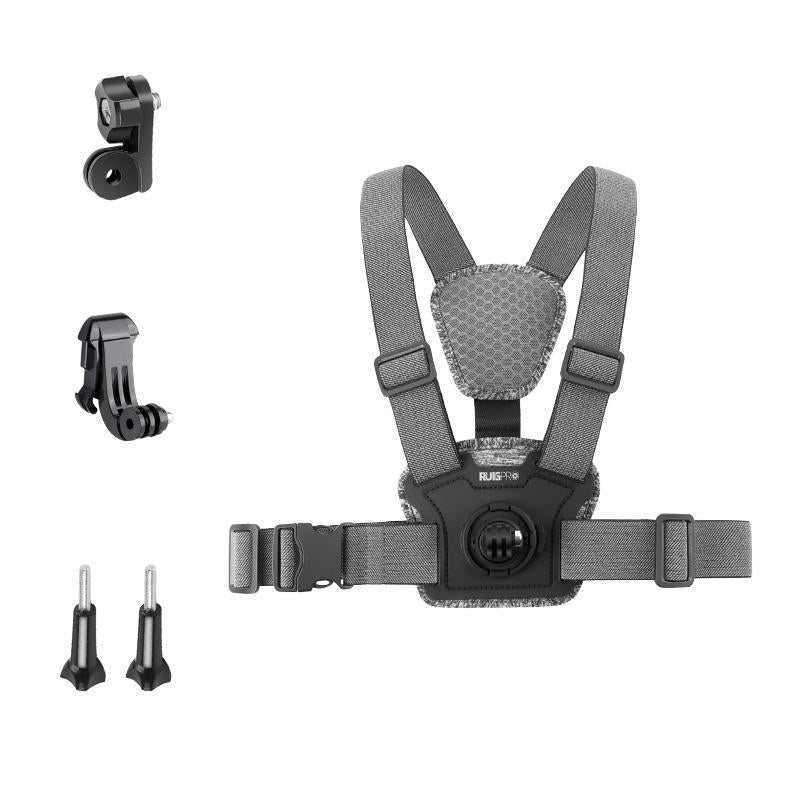 Chest Strap With Mount And Screw 4 In 1 Straps & Hand Grips