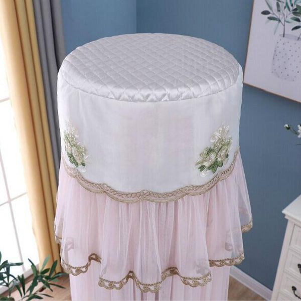 180Cm Vertical Lace Air Conditioner Dust Cover White Portable Air Conditioners