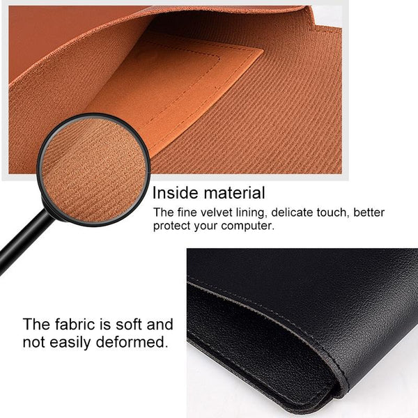 Parallel Deals 15.4 Inch Laptop Leather Sleeve Carrying Bag Black Laptop Cases & Bags