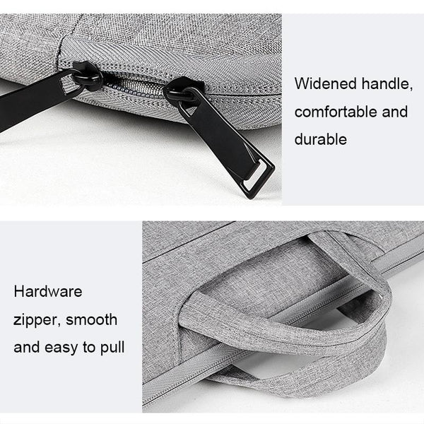 Waterproof Laptop Handbag 15.6 Inches Shock Absorbing & Large Capacity Grey Laptop Cases & Bags