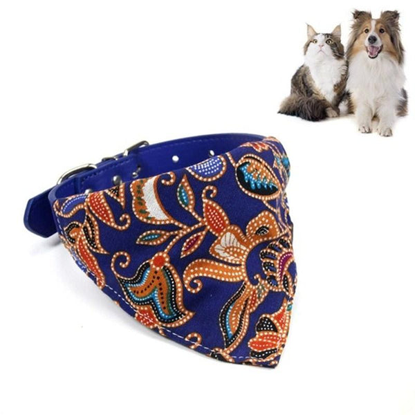 Pet Bib Cat Headband Dog Saliva Towel Size M Blue Dog Clothing & Shoes