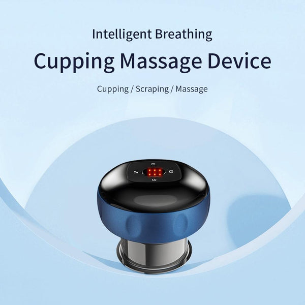 Electric Cupping Massager Compact And Effective Blue Massagers