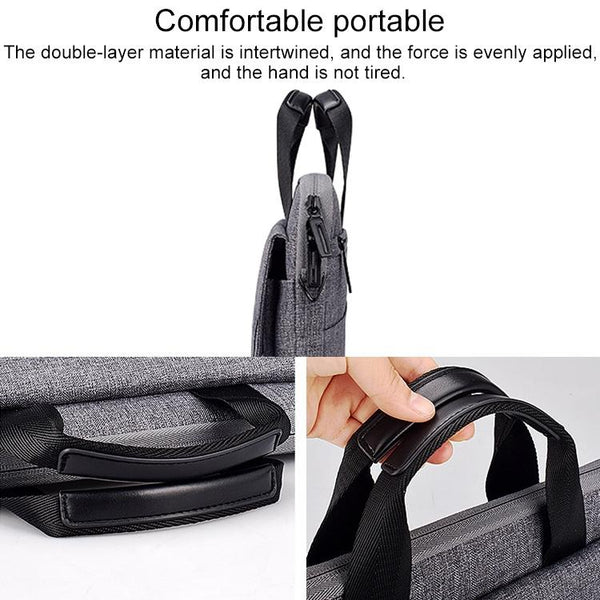15.4 Inch Laptop Handheld Briefcase Storage Bag No Shoulder Strap Black Laptop Cases & Bags