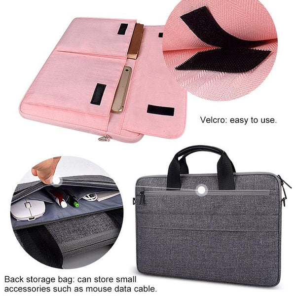 15.4 Inch Laptop Handheld Briefcase Storage Bag No Shoulder Strap Black Laptop Cases & Bags