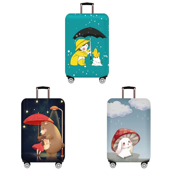 Large Elastic Dustproof Luggage Cover Durable And Protective Love Girl Other Luggage