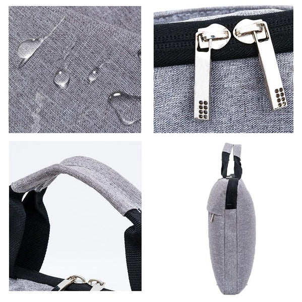 15 Inch Waterproof Portable Notebook Bag Multifunctional Single Shoulder Computer Black Laptop Cases & Bags