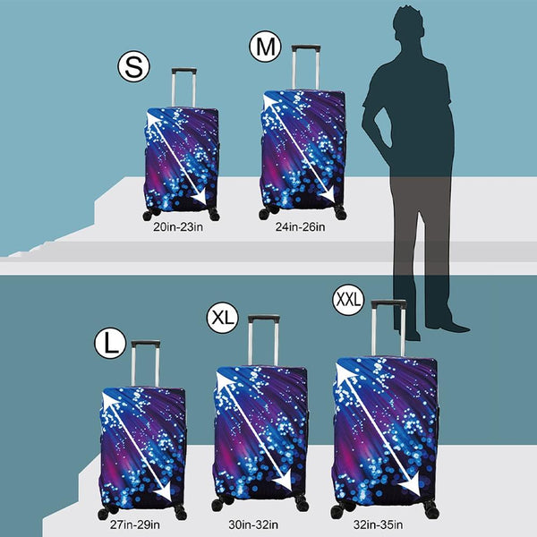 Thick Elastic Luggage Cover For Outdoor Travel Fits 22 24 Inches Style 016 Other Luggage