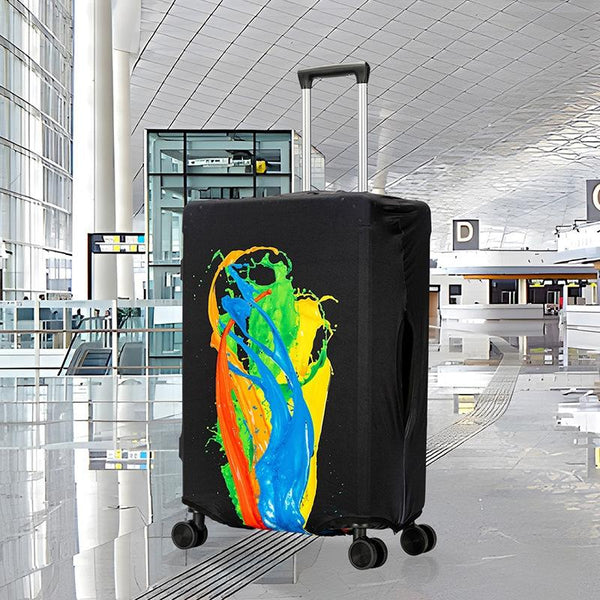 Thick Elastic Luggage Cover For Outdoor Travel Fits 22 24 Inches Style 016 Other Luggage