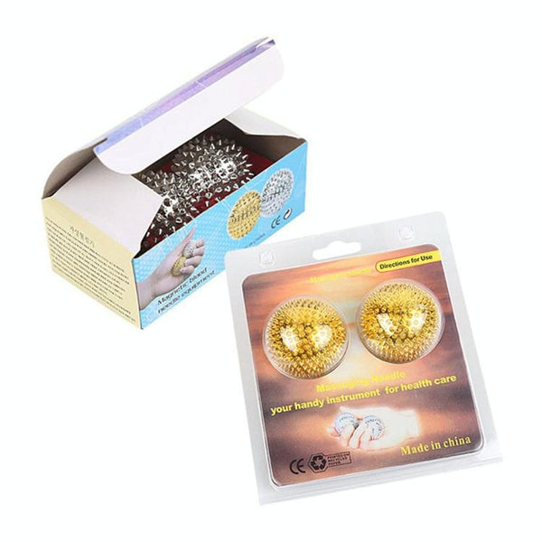 5.6Cm Magnetic Massage Ball For Muscle Relaxation Gold Massagers