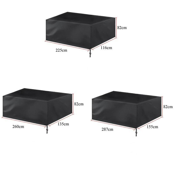 Water Repellent Billiard Table Cover 287X155x82cm Black Billiard Tables