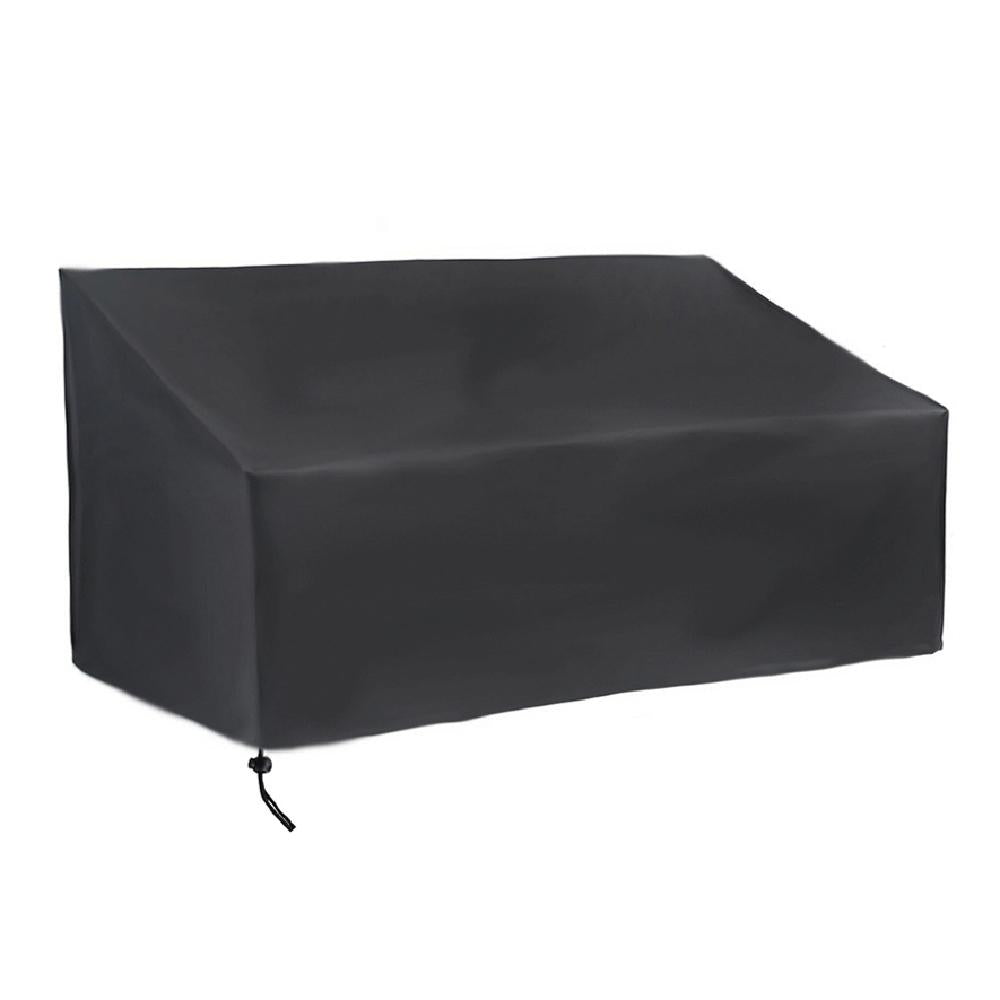 Waterproof Dustproof Sofa Recliner Cover 190X66x89 / 69Cm Black Outdoor Furniture Covers