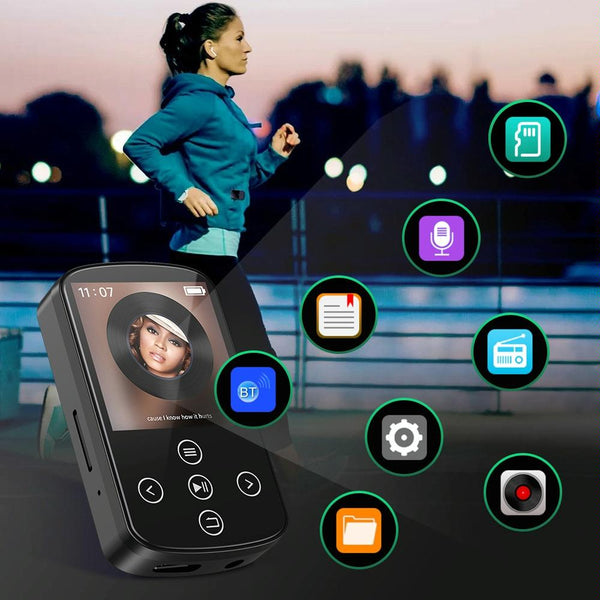 Touch Screen Mp3 Bluetooth Music Player 128Gb Memory Hifi Sports Clip 16Gb Ipods & Mp3 Players