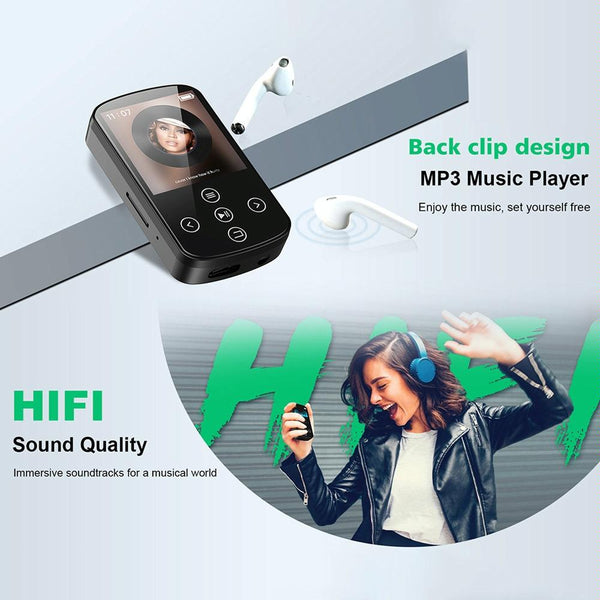 Touch Screen Mp3 Bluetooth Music Player 128Gb Memory Hifi Sports Clip 16Gb Ipods & Mp3 Players