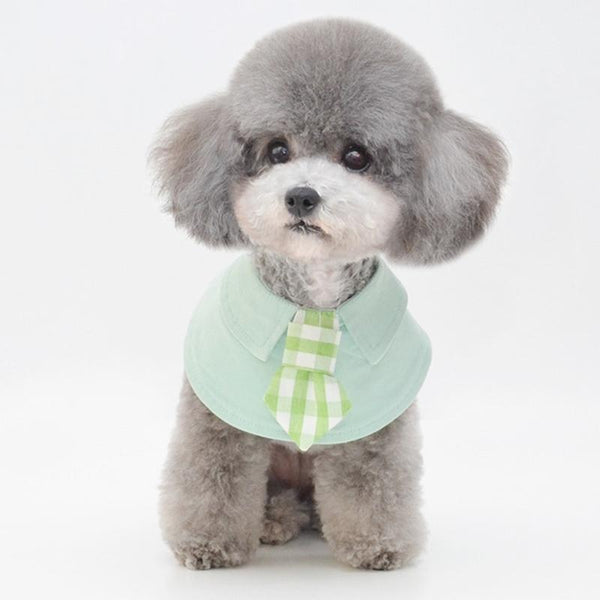 Pet Shawl Scarf Saliva Towel Dog Clothes Accessories Size L Green Dog Clothing & Shoes