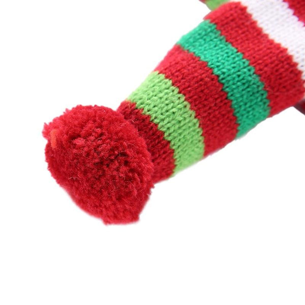 Dog Scarf Christmas Pet Accessories Winter Warmth Size Xl Red And Green Stripes Dog Clothing & Shoes