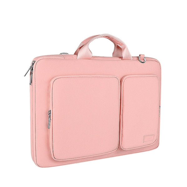 15.6 Inch Thickened Polyester Laptop Bag Pink Laptop Cases & Bags
