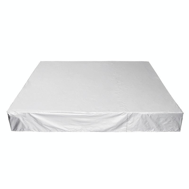 Waterproof Dustproof Protection Cover For Bathtub Pool Table & Chair 218X218x30cm Silver Outdoor Furniture Covers