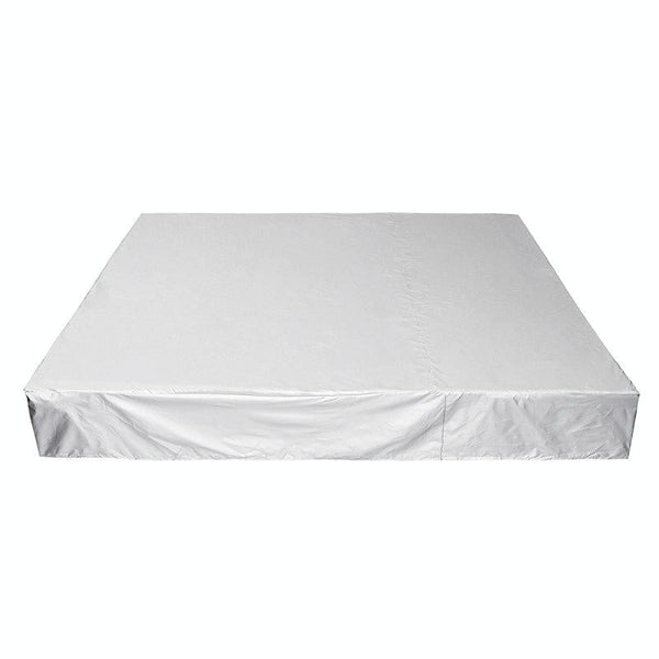 Waterproof Dustproof Protection Cover For Bathtub Pool Table & Chair 218X218x30cm Silver Outdoor Furniture Covers