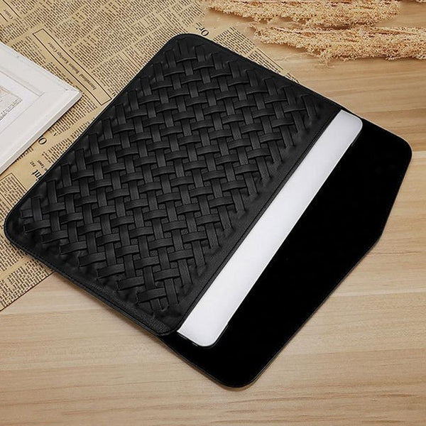 Parallel 13 Inch Hand Woven Notebook Liner Bag For Computers Black Laptop Cases & Bags